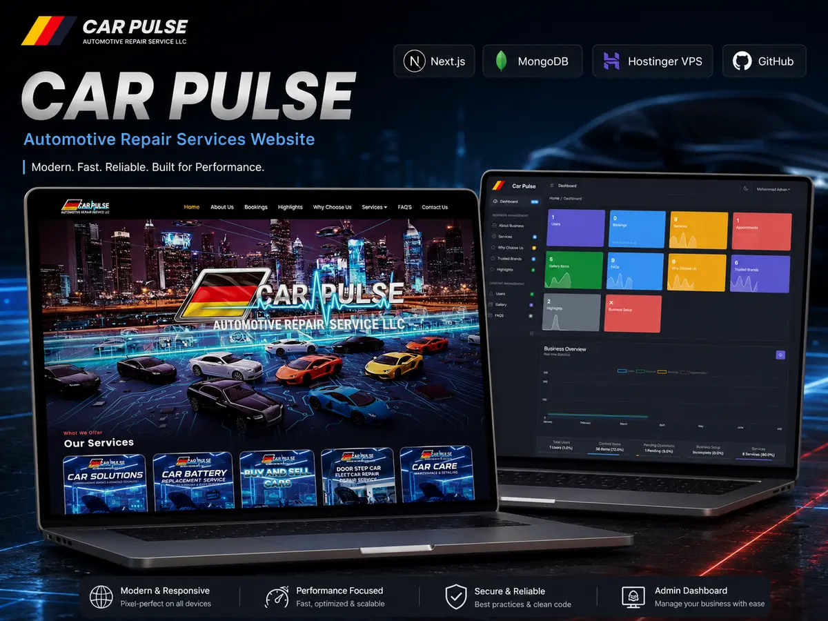 Car Pulse — Digital Platform for Automotive Services (Dubai, UAE)