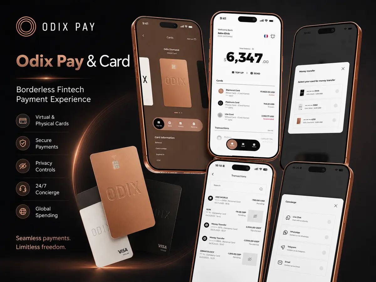 ODIX Wallet — Mobile Crypto Wallet App (Flutter)